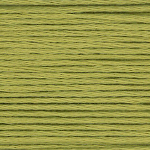 Close-up of a green yellow embroidery floss- thread texture