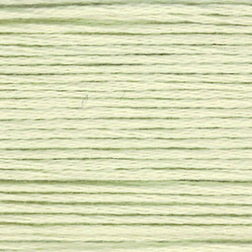 Close-up of light green embroidery floss-thread texture