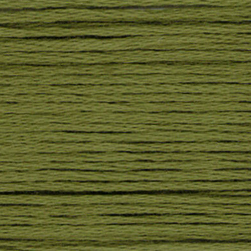 Close-up of green embroidery floss-thread texture
