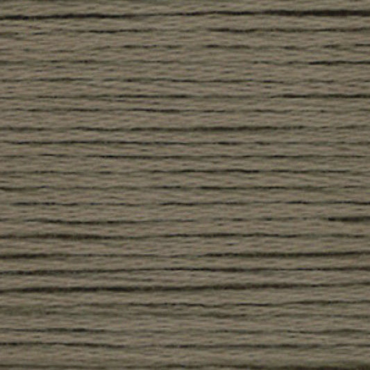 Close-up of warm grey-brown embroidery floss- thread texture