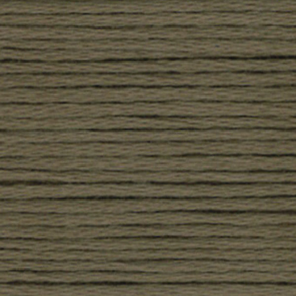 Close-up of warm grey-brown embroidery floss- thread texture