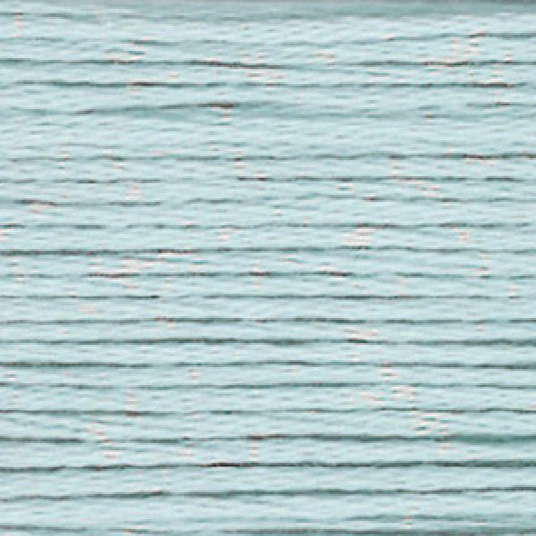 Close-up of muted light blue embroidery floss- thread texture