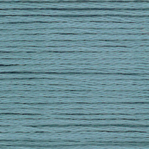 Close-up of muted blue embroidery floss- thread texture
