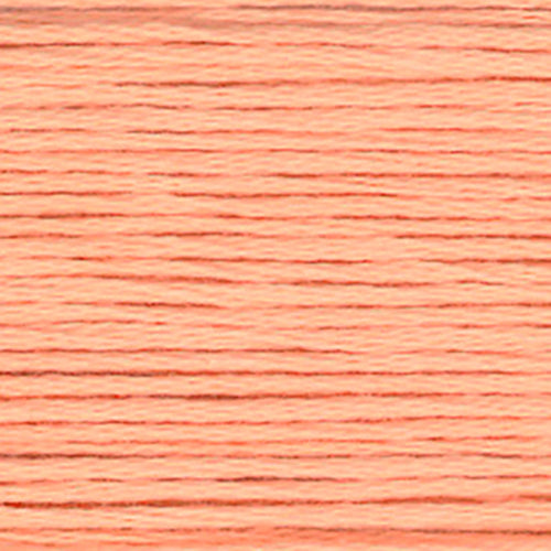 Close-up of orange-peach embroidery floss-thread texture