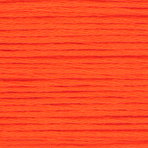 Close-up of orange embroidery floss-thread texture