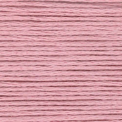 Close-up of warm pink embroidery floss-thread texture