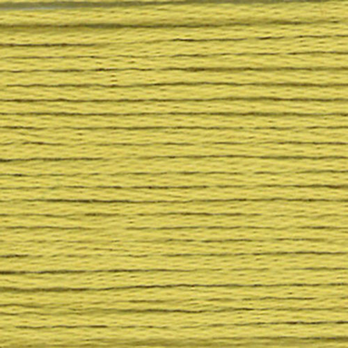 Close-up of yellow embroidery floss-thread texture
