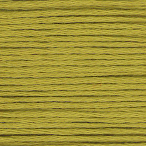 Close-up of yellow embroidery floss-thread texture