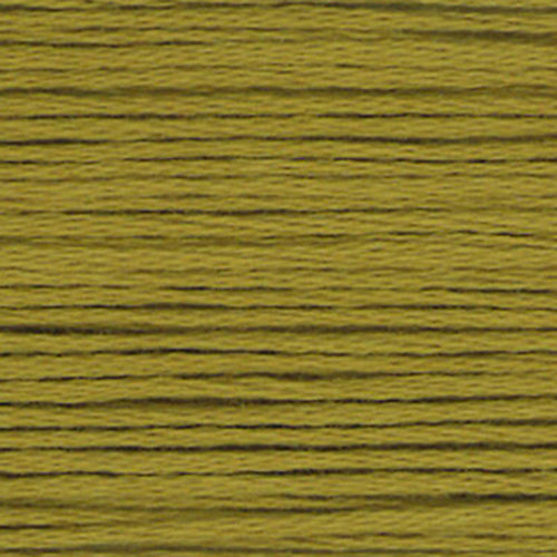 Close-up of yellow-mustard embroidery floss-thread texture