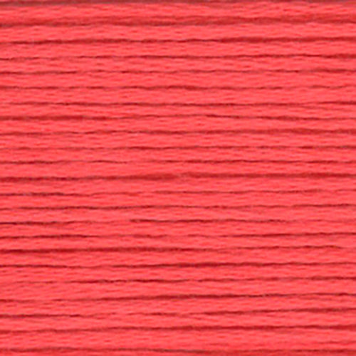 Close-up of a warm pink embroidery floss- thread texture