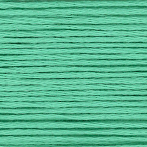 Close-up of a teal embroidery floss- thread texture