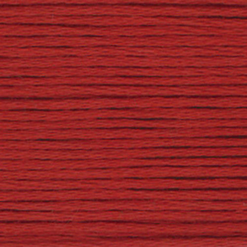 Close-up of red embroidery floss-thread texture