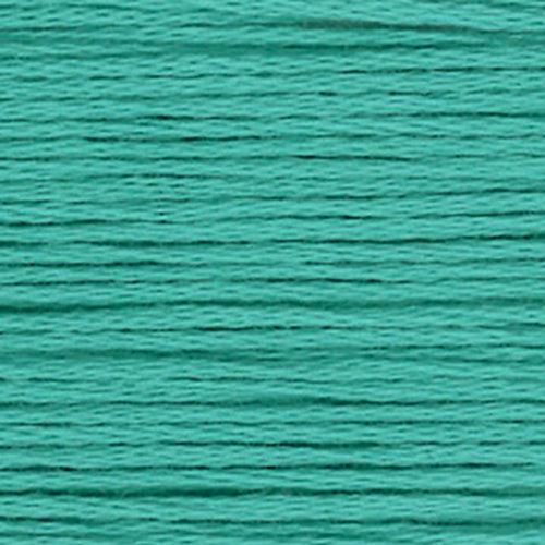 Close-up of mint green embroidery floss-thread texture