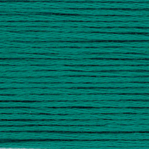 Close-up of jade green embroidery floss-thread texture