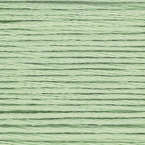 Close-up of light green embroidery floss-thread texture