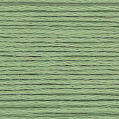 Close-up of green embroidery floss-thread texture