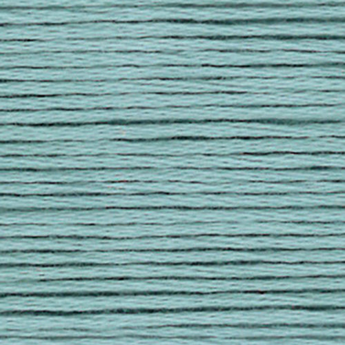 Close-up of a muted aqua embroidery floss- thread texture