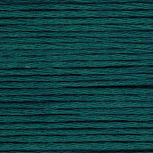 Close-up of a muted dark aqua embroidery floss- thread texture