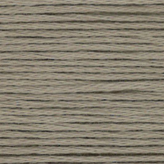 Close-up of warm grey-brown embroidery floss- thread texture